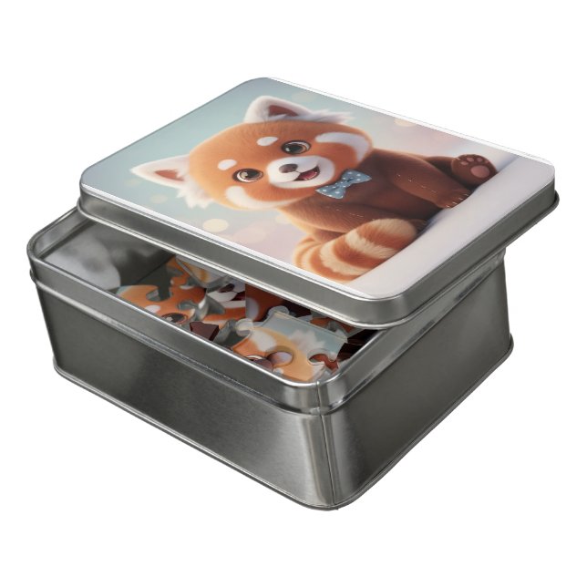 Pickleball Paddle Jigsaw Puzzle (Lid Open)