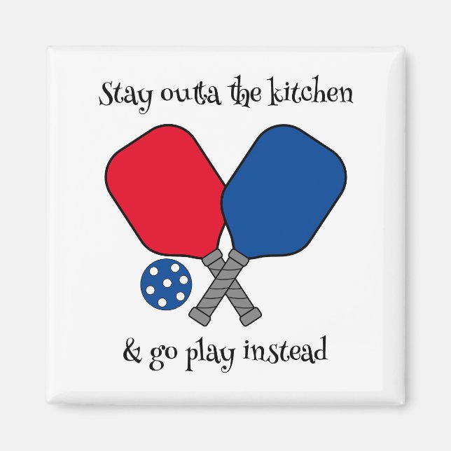 Pickleball Paddle  Magnet (Front)