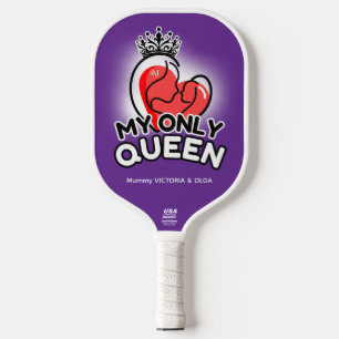 Pickleball Paddle : My Only Queen (purple/green)