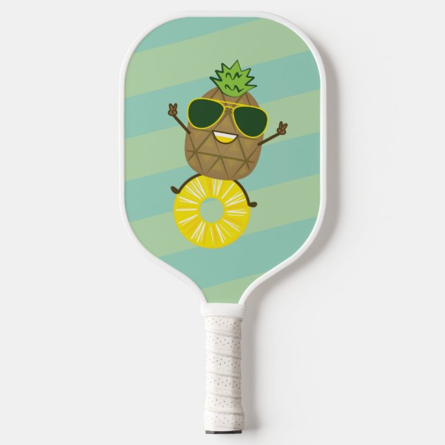 Pickleball Paddle | Pineapple Good Vibes Tropical  (Front)