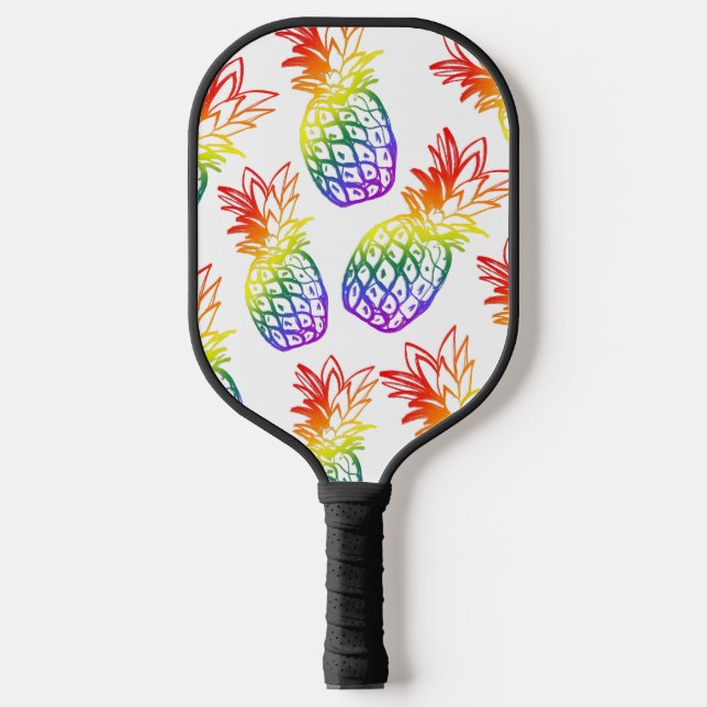 Pickleball Paddle rainbow pineapple (Front)