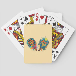 Pickleball Paddle - Sporty & Fun Design Poker Cards