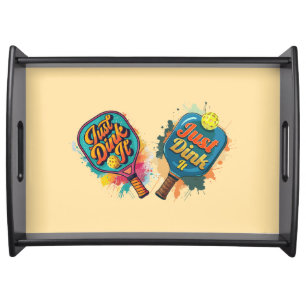 Pickleball Paddle - Sporty & Fun Design Serving Tray