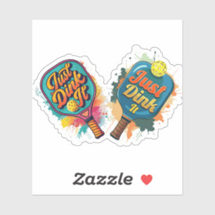 Pickleball Paddle - Sporty & Fun Design Sticker