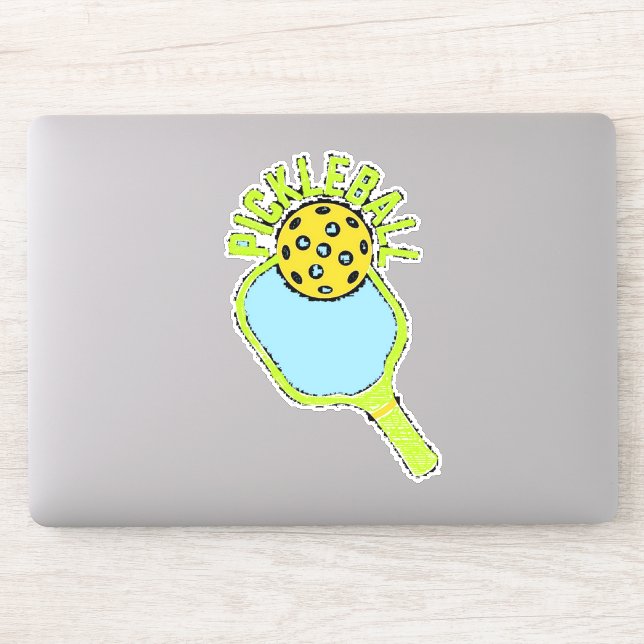 Pickleball Paddle Sticker (Computer)