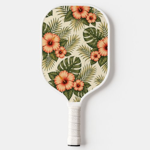 Pickleball Paddle - Vintage Flamingo Retro Design