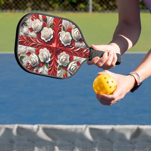 Pickleball Paddle with Colors of England (Insitu)