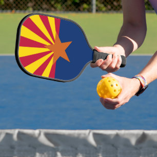 Pickleball Paddle with flag of Arizona, USA