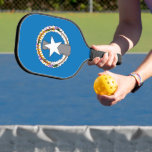 Pickleball Paddle with flag of Northern Mariana