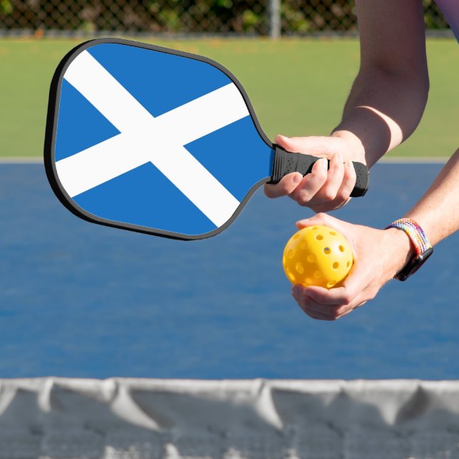 Pickleball Paddle with flag of Scotland (Insitu)