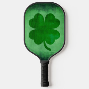 Pickleball Paddle with Irish Shamrock