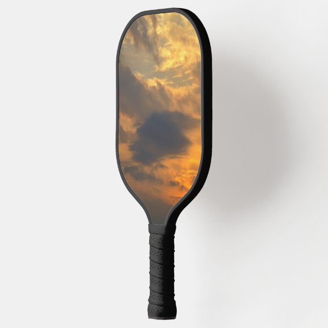 Pickleball paddle with sunset theme (Left)