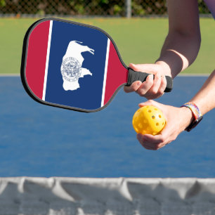 Pickleball Paddle, Wyoming flag Paddle