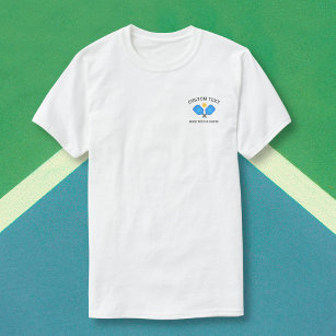 Pickleball Paddles Club Team Logo Custom T-Shirt