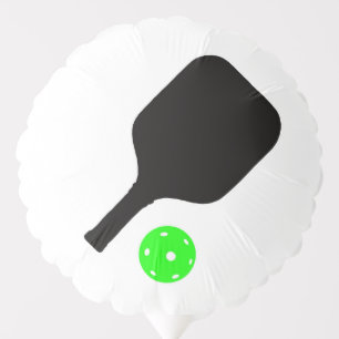 Pickleball paddles & green balls balloon