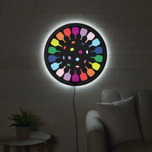 🌕 Pickleball paddles LED Sign (Living Room)