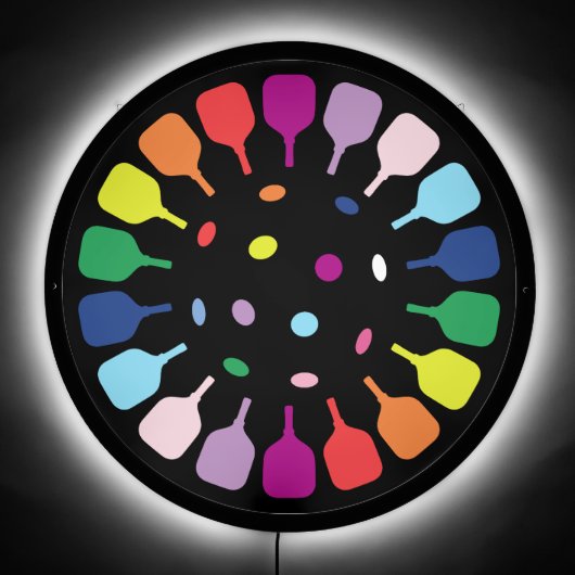 🌕 Pickleball paddles LED Sign (Front)