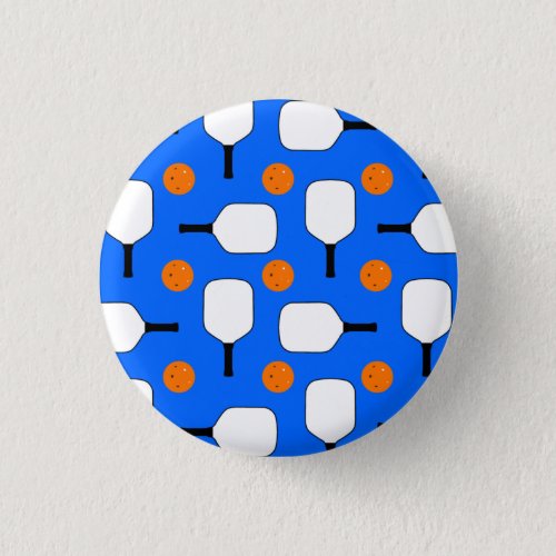 Pickleball Paddles Orange Pickleball Balls Blue Button