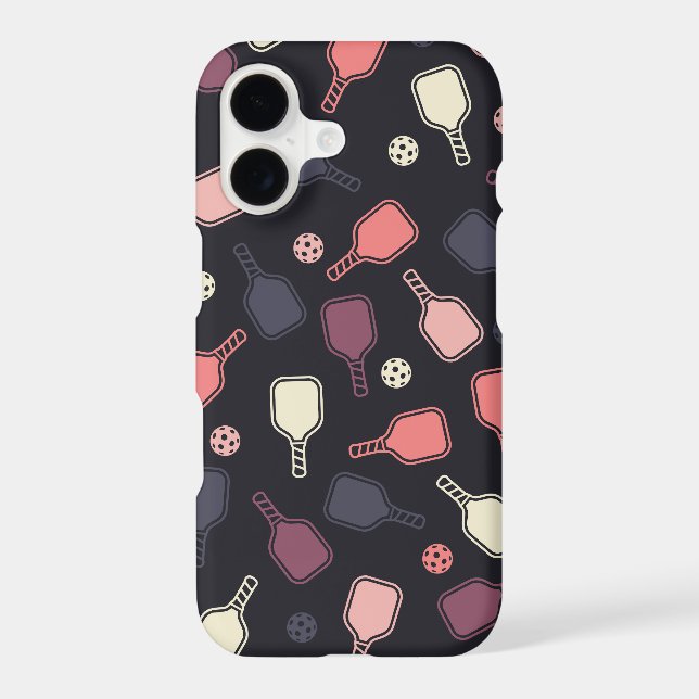 Pickleball Paddles Pattern Case-Mate iPhone Case (Back)