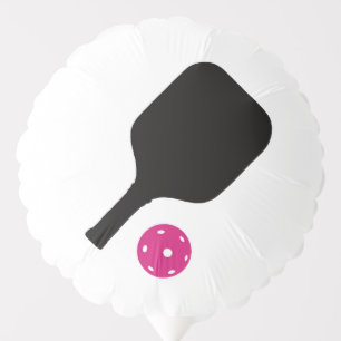 Pickleball paddles & pink balls balloon