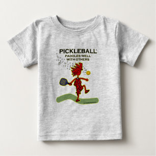 Pickleball Paddles Well With Others Baby T-Shirt