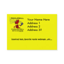 Pickleball Paddles Well With Others Business Card Pickleball Paddles Well With Others Business Card