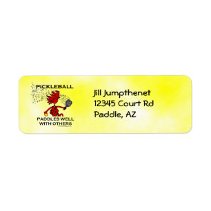 Pickleball Paddles Well With Others Label