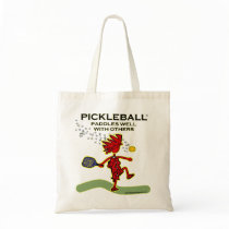 Pickleball Paddles Well With Others Tote Bag Pickleball Paddles Well With Others Tote Bag