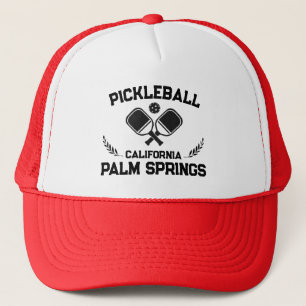 Pickleball Palm Springs California US Custom  Trucker Hat