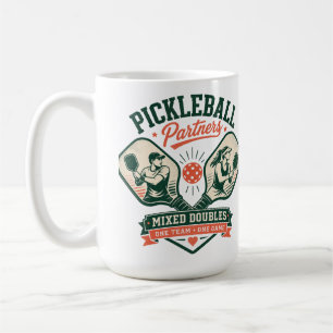 Pickleball Partners Mixed Doubles Coffee Mug