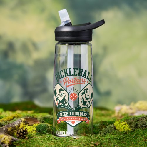 Pickleball Partners Mixed Doubles Water Bottle