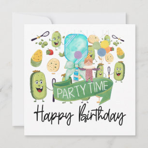 Pickleball Party Birthday  Card