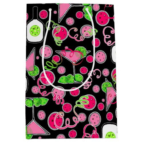 Pickleball Party Cosmo Day Dinking on Black