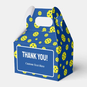 Pickleball Party Favor Box With Custom Message by imagewear at Zazzle