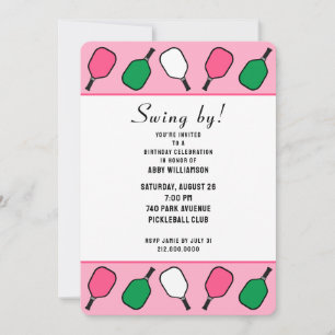 Pickleball Party Invitation