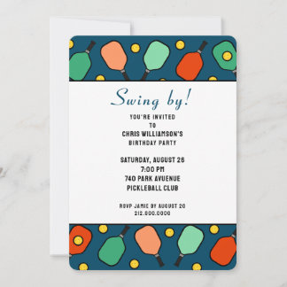 Pickleball Party Invitation