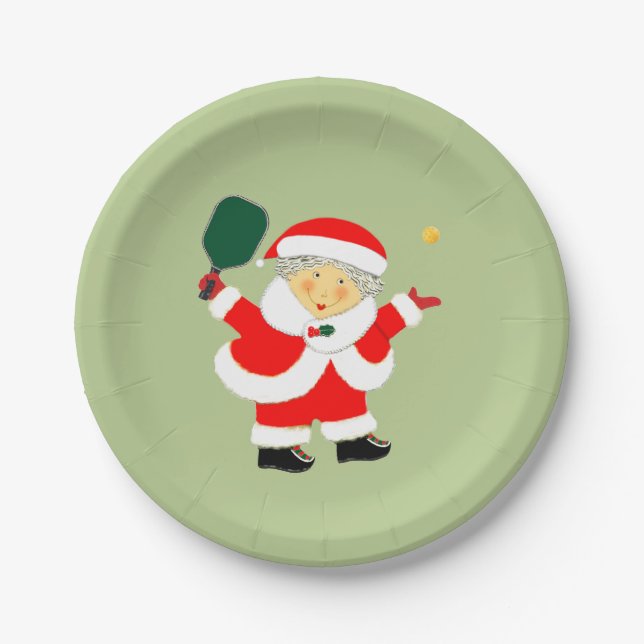 Pickleball Party Paper Plates (Front)