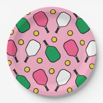 Pickleball Party Paper Plates by ebbies at Zazzle