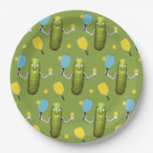 Pickleball Party Paper Plates Napkins