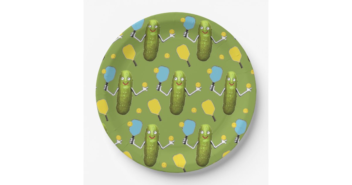 Pickleball Party Paper Plates Napkins Zazzle