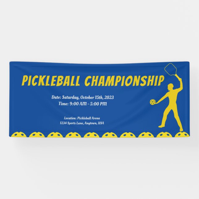 Pickleball Passion Event Display Banner (Horizontal)