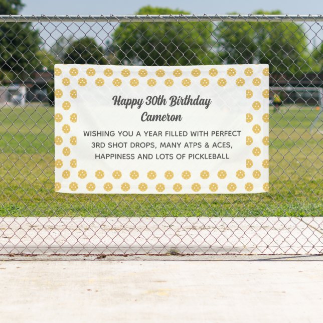 Pickleball Pattern Party or Tournament Custom Banner (Insitu)
