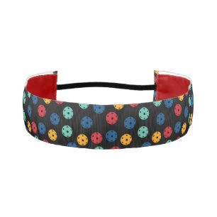 Pickleball pattern with pickleball balls athletic headband