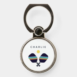 Pickleball Personalized Name Custom Gift Phone Ring Stand