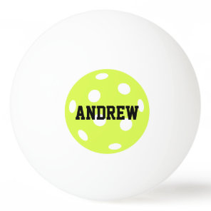 Pickleball Personalized Name Ping Pong Ball