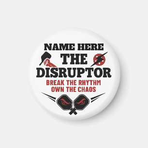 Pickleball Personalized Name The Disruptor Magnet