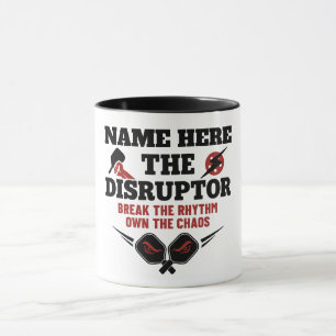 Pickleball Personalized Name The Disruptor Mug