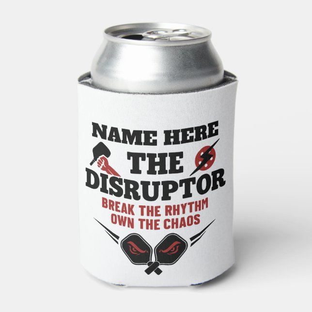Pickleball Personalized Name The Rally Wrecker  Can Cooler (Can Front)