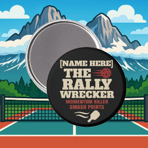 Pickleball Personalized Name THE RALLY WRECKER Magnet