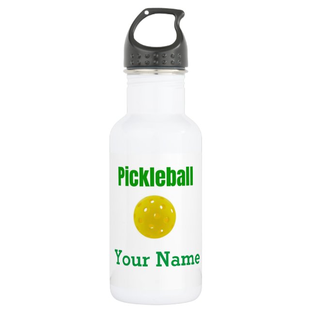 Pickleball Personalized Water Bottle (Front)